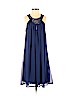 An'ge 100% Polyester Blue Cocktail Dress Size 1 (tall) - photo 1