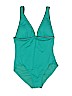 DKNY Teal One Piece Swimsuit Size 14 - photo 1