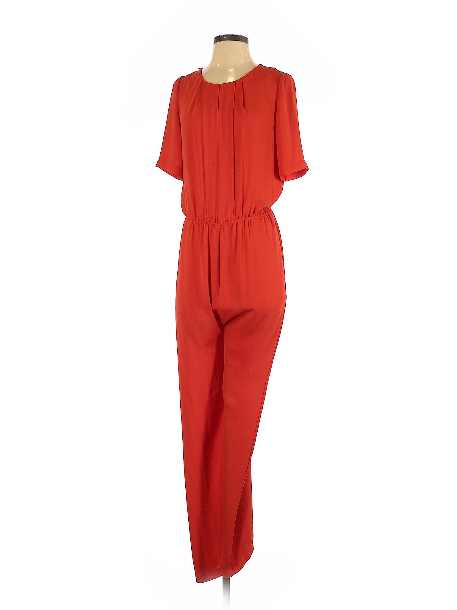 bcbgmaxazria red jumpsuit