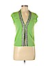 IISLI 100% Cashmere Green Cashmere Cardigan Size M - photo 1
