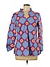 Elizabeth McKay 100% Cotton Blue Long Sleeve Blouse Size 6 - photo 1