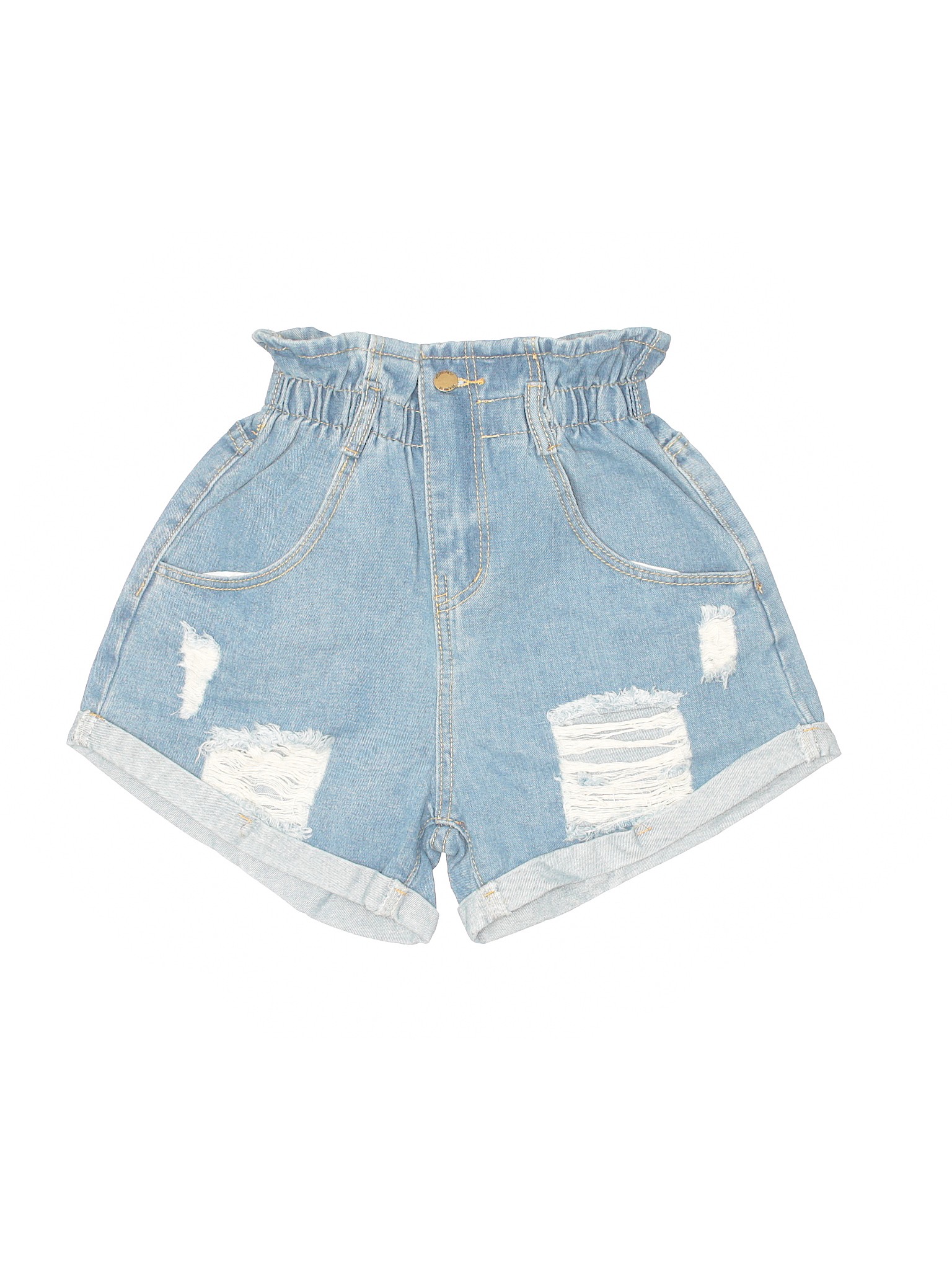 Shein Women Blue Denim Shorts S | eBay