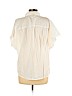 H&M 100% Cotton White Short Sleeve Button-Down Shirt Size 10 - photo 2