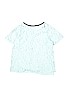 Justice Lace Graphic Blue Short Sleeve Top Size 12 - photo 2