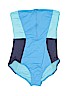 DKNY Blue One Piece Swimsuit Size 10 - photo 1