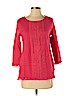 Charter Club 100% Cotton Pink 3/4 Sleeve Top Size S (petite) - photo 1