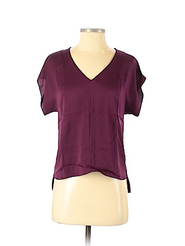 Milly Short Sleeve Silk Top (view 1)