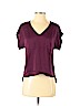 Milly Purple Short Sleeve Silk Top Size P (petite) - photo 1