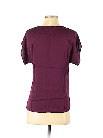Milly Short Sleeve Silk Top (view 2)