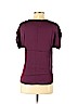 Milly Purple Short Sleeve Silk Top Size P (petite) - photo 2