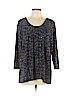 Susan Graver Blue 3/4 Sleeve Top Size XL - photo 1