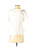 Cinq à Sept 100% Cotton White Short Sleeve Top Size XS - photo 2