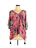 Democracy 100% Rayon Pink 3/4 Sleeve Blouse Size 1X - photo 1