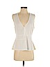 BCBGMAXAZRIA Ivory Sleeveless Top Size M - photo 1