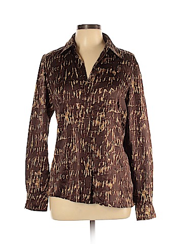 Lafayette 148 New York Long Sleeve Silk Top (view 1)