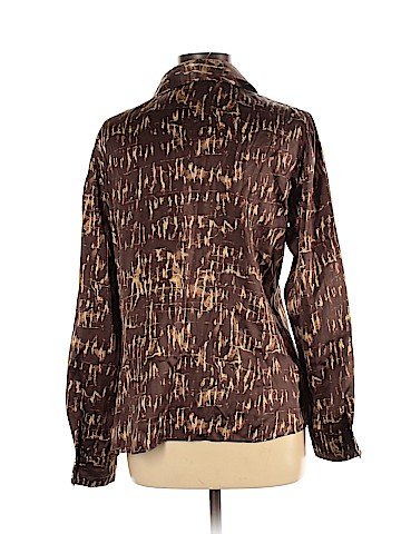 Lafayette 148 New York Long Sleeve Silk Top (view 2)