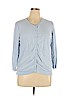 Ann Taylor LOFT Outlet 100% Cotton Blue Cardigan Size XL - photo 1