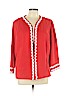 Bob Mackie Red Cardigan Size XL - photo 1