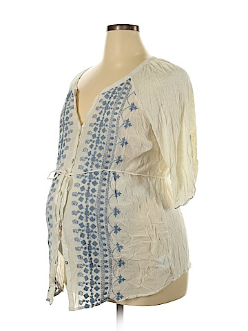 Motherhood Short Sleeve Blouse (view 1)