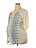 Motherhood Ivory Short Sleeve Blouse Size XL - photo 1