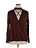 YOINS Brown Long Sleeve Top Size XL - photo 1