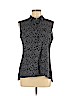 Ann Taylor 100% Polyester Blue Sleeveless Blouse Size M (petite) - photo 1