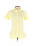 Ann Mashburn 100% Cotton Yellow Short Sleeve Button-Down Shirt Size XS - photo 1