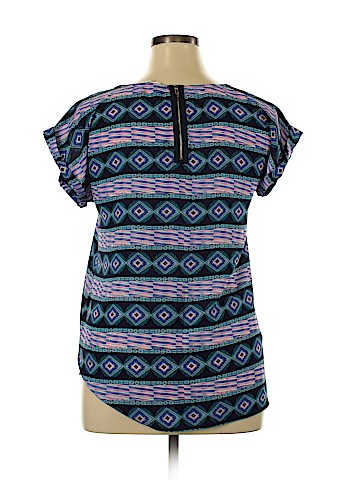 Pink Rose Short Sleeve Blouse (view 2)