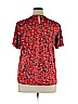 Faith and Joy Red Short Sleeve Blouse Size XL - photo 2