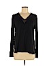 Ann Taylor 100% Polyester Black Long Sleeve Blouse Size M (petite) - photo 1