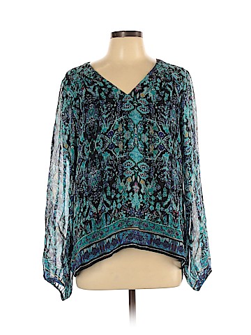 Nanette Lepore Long Sleeve Silk Top (view 1)