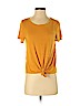 Charlotte Russe Gold Short Sleeve Top Size S - photo 1