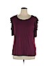 Apt. 9 Burgundy Short Sleeve Top Size XL - photo 1