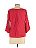 Pleione 100% Rayon Red 3/4 Sleeve Blouse Size XS (petite) - photo 2