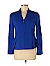St. John Blue Wool Cardigan Size 8 - photo 1