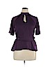 River Island 100% Polyester Purple Short Sleeve Blouse Size 14 - photo 1