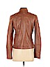 Bernardo 100% Polyester Brown Faux Leather Jacket Size S - photo 2