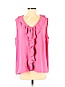 Kasper 100% Polyester Pink Sleeveless Blouse Size XL - photo 1