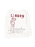 Gap Kids 100% Cotton White Long Sleeve T-Shirt Size 4 - 5 - photo 1