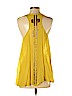 Free People 100% Viscose Yellow Sleeveless Blouse Size S - photo 2