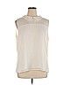 Ann Taylor 100% Polyester White Short Sleeve Blouse Size XL - photo 1