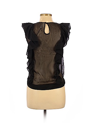 Anine Bing Short Sleeve Silk Top (view 2)