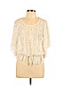 rue21 Ivory Short Sleeve Blouse Size L - photo 1