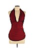 Norma Kamali Burgundy Halter Top Size L - photo 1