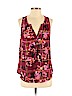 Candie's 100% Polyester Burgundy Sleeveless Blouse Size M - photo 1