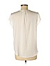 H&M 100% Polyester Ivory Short Sleeve Blouse Size 6 - photo 2
