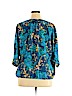 7th Avenue Design Studio New York & Company 100% Polyester Blue Long Sleeve Blouse Size XL - photo 2