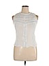 Solitaire 100% Rayon White Sleeveless Blouse Size XL - photo 1