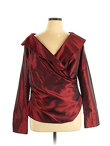 Bloomingdale's Long Sleeve Silk Top (view 1)