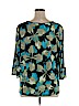 Cj Banks Blue 3/4 Sleeve Top Size 1X - photo 2